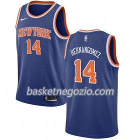 Canotte Uomo New York Knicks Willy Hernangomez 14 Nike 2017-18 Blu Swingman